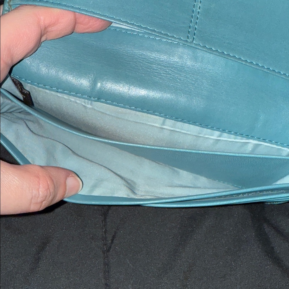 🖤VINTAGE COACH TEAL/ BROWN WALLET🖤 - Picture 6 of 12